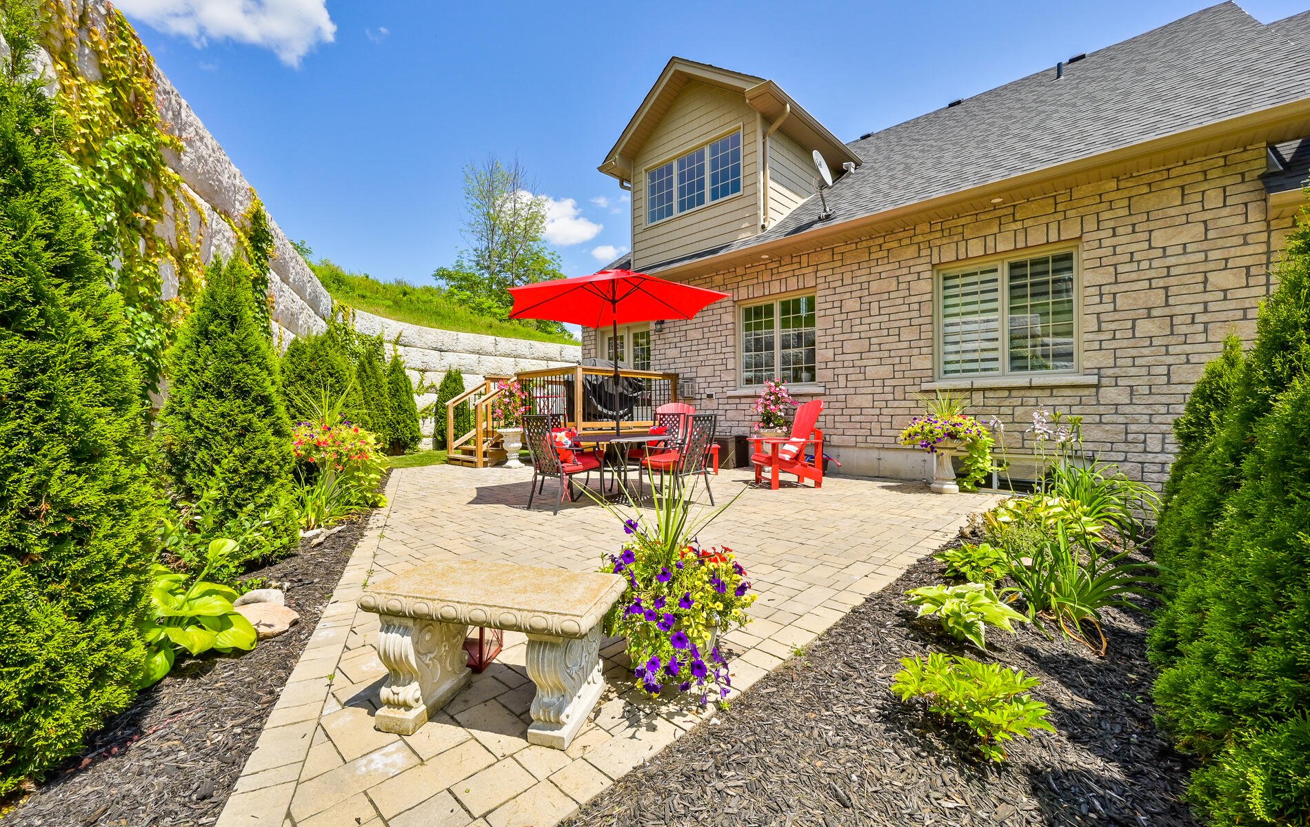 Orchard Hill Country Townhomes — Backyard Patio